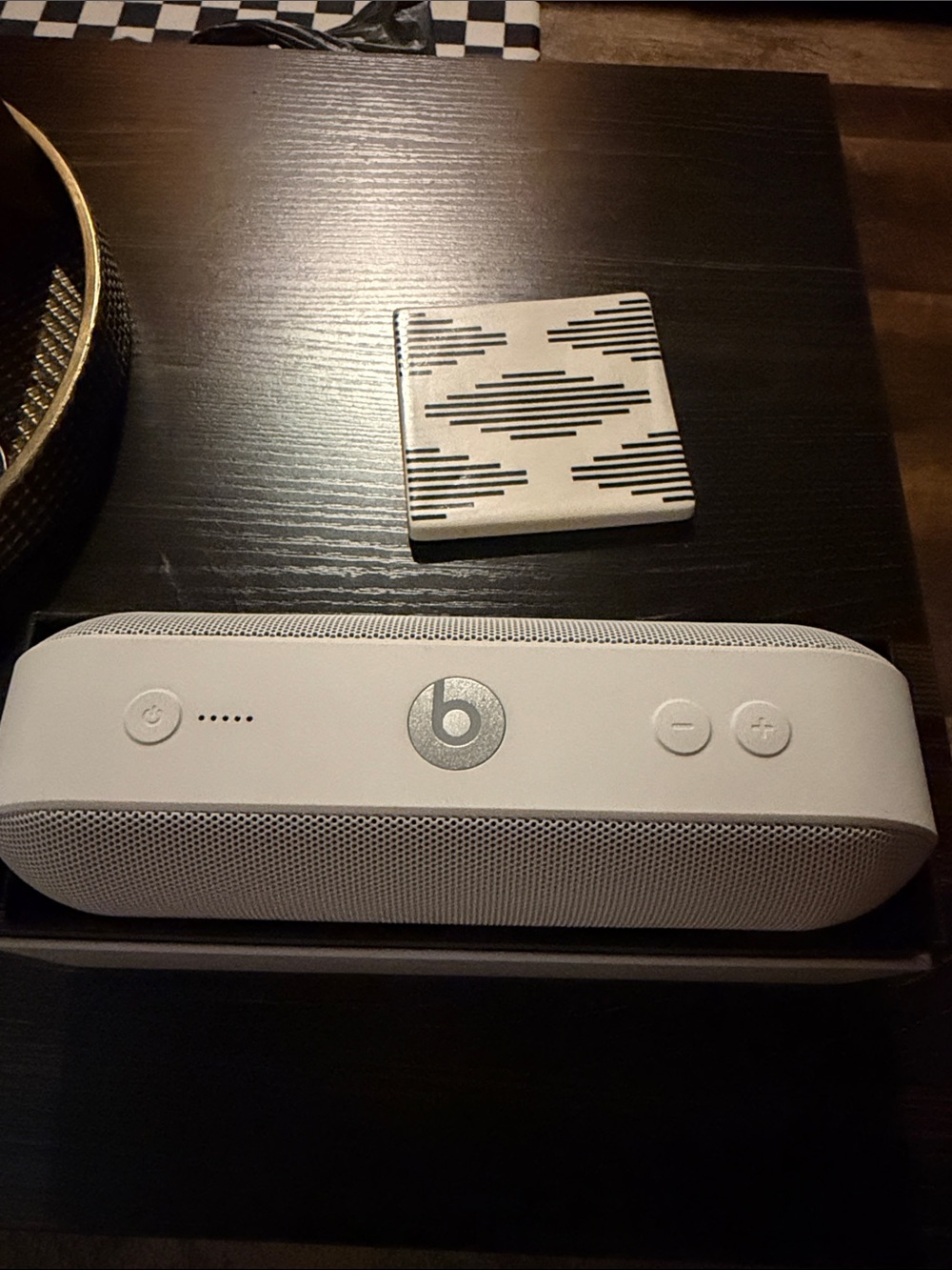 Beats by Dre Portable Speaker in White and Silver